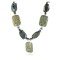 Certified Authentic Navajo .925 Sterling Silver Natural Agate Turquoise Jasper Native American Necklace 15896-10