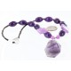 Certified Authentic Navajo .925 Sterling Silver Natural Amethyst Turquoise Agate Native American Necklace 750109-1-0