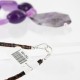 Certified Authentic Navajo .925 Sterling Silver Natural Amethyst Turquoise Agate Native American Necklace 750109-1-0