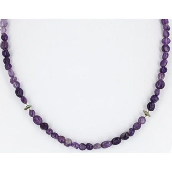 Certified Authentic Navajo .925 Sterling Silver Natural Amethyst Turquoise Native American Necklace 390829981695