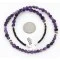 Navajo .925 Sterling Silver Turquoise Amethyst Necklace 15780-12 Navajo .925 Sterling Silver Turquoise Amethyst Necklace 15780-12