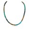 Certified Authentic Navajo .925 Sterling Silver Natural  and Turquoise Native American Necklace 25300