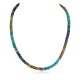 Certified Authentic Navajo .925 Sterling Silver Natural  and Turquoise Native American Necklace 25300