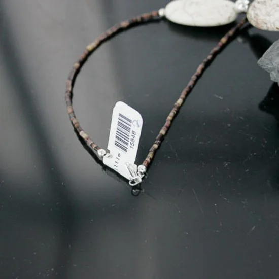 Navajo .925 Sterling Silver Natural and WHITE Turquoise Native American Necklace 370965374552 Navajo .925 Sterling Silver Natural and WHITE Turquoise Native American Necklace 370965374552