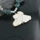 Certified Authentic Navajo .925 Sterling Silver Natural and WHITE Turquoise Native American Necklace 390670249608