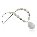 Navajo .925 Sterling Silver Natural BOULDER Turquoise Agate Native American Necklace 370909114575