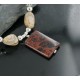 Certified Authentic Navajo .925 Sterling Silver Natural BOULDER Turquoise Jasper Native American Necklace 15383-12
