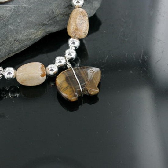 Certified Authentic Navajo .925 Sterling Silver Natural BOULDER Turquoise Native American Necklace 370913654214