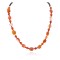 Certified Authentic Navajo .925 Sterling Silver Natural Carnelian Heishi Native American Necklace 25310-3