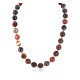 Certified Authentic Navajo .925 Sterling Silver Natural Carnelian Native American Necklace 25288-1