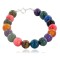 Certified Authentic Navajo .925 Sterling Silver Natural Carnelian Tigers Eye Amethyst Jade Native American Bracelet 13038-21