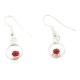 Certified Authentic Navajo .925 Sterling Silver Natural Coral Dangle Native American Earrings 27226-1