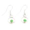 Certified Authentic Navajo .925 Sterling Silver Natural Gaspeite Native American Dangle Earrings 27226-3