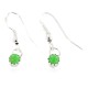 Certified Authentic Navajo .925 Sterling Silver Natural Gaspeite Native American Dangle Earrings 27233-3