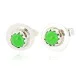 Navajo .925 Sterling Silver Natural Gaspeite Native American Stud Earrings 27229 Navajo .925 Sterling Silver Natural Gaspeite Native American Stud Earrings 27229