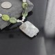 Certified Authentic Navajo .925 Sterling Silver Natural Gaspeite Turquoise Agate Native American Necklace 390686963675