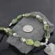 Certified Authentic Navajo .925 Sterling Silver Natural Gaspeite Turquoise Agate Native American Necklace 390686963675