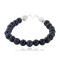 Certified Authentic Navajo .925 Sterling Silver Natural Goldstone Native American Bracelet 12866-2