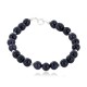 Certified Authentic Navajo .925 Sterling Silver Natural Goldstone Native American Bracelet 12866-3