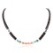Certified Authentic Navajo .925 Sterling Silver Natural Graduated Melon Shell Turquoise Native American Necklace 15292-6