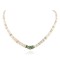 Certified Authentic Navajo .925 Sterling Silver Natural Graduated Melon Shell Turquoise Native American Necklace 15804-26