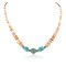 Certified Authentic Navajo .925 Sterling Silver Natural Graduated Spiny Oyster Turquoise Native American Necklace 15778-23