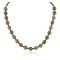 Certified Authentic Navajo .925 Sterling Silver Natural Green Jasper Hematite Native American Necklace  25306
