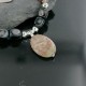 Certified Authentic Navajo .925 Sterling Silver Natural Grey Quartz and Red Jasper Native American Necklace 15383-1