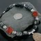 Navajo .925 Sterling Silver Natural Grey Quartz and Red Jasper Native American Necklace 15383-1 Navajo .925 Sterling Silver Natural Grey Quartz and Red Jasper Native American Necklace 15383-1