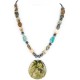 Certified Authentic Navajo .925 Sterling Silver Natural Hematite Turquoise Jasper Native American Necklace 390841452439