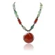 Navajo .925 Sterling Silver Natural Jade, Jasper and Turquoise Necklace 15624-5 Navajo .925 Sterling Silver Natural Jade, Jasper and Turquoise Necklace 15624-5