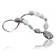 Certified Authentic Navajo .925 Sterling Silver Natural Jasper Agate Turquoise Native American Necklace 15465-50