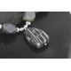 Certified Authentic Navajo .925 Sterling Silver Natural Jasper Agate Turquoise Native American Necklace 15465-50