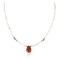 Certified Authentic Navajo .925 Sterling Silver Natural Jasper and White Howlite Native American Necklace 25232-3