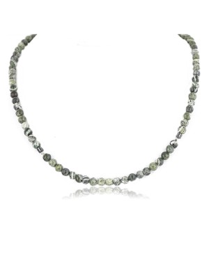 Certified Authentic Navajo .925 Sterling Silver Natural JASPER HEMATITE Native American Necklace 15963-2