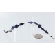 Certified Authentic Navajo .925 Sterling Silver Natural Lapis and Alabaster Native American Bracelet 370995372790