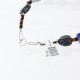 Certified Authentic Navajo .925 Sterling Silver Natural Lapis and Alabaster Native American Bracelet 370995372790