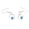 Certified Authentic Navajo .925 Sterling Silver Natural Lapis Dangle Native American Earrings 27226-2