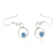 Certified Authentic Navajo .925 Sterling Silver Natural Lapis Dangle Native American Earrings 27226-2
