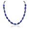 Certified Authentic Navajo .925 Sterling Silver Natural Lapis Lazuli Heishi Native American Necklace 25315