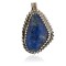 Certified Authentic Navajo .925 Sterling Silver Natural Lapis Native American Necklace 16088-4
