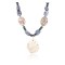 Certified Authentic Navajo .925 Sterling Silver Natural Lapis Turquoise Jasper Native American Necklace 15897-12