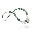 Certified Authentic Navajo .925 Sterling Silver Natural Mother of Pearl Turquosie Native American Necklace 370919398945