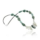 Navajo .925 Sterling Silver Natural Mother of Pearl Turquosie Native American Necklace 370919398945