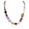 Certified Authentic Navajo .925 Sterling Silver Natural Multicolor Stones Native American Necklace 7501004-4