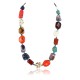 Certified Authentic Navajo .925 Sterling Silver Natural MULTICOLOR TURQUOISE Native American Necklace 371022000797
