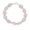 Certified Authentic Navajo .925 Sterling Silver Natural Native American Pink Quartz Bracelet 12742-206