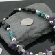 Certified Authentic Navajo .925 Sterling Silver Natural Onyx Amethyst Turquoise Native American Necklace 390734637557