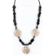 Certified Authentic Navajo .925 Sterling Silver Natural Onyx Turquoise Jasper Native American Necklace 15896-2