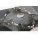 Certified Authentic Navajo .925 Sterling Silver Natural Pink Agate Smoky Quartz Native American Necklace 752100-24